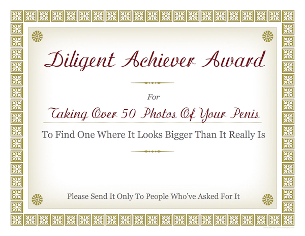 Award Certificates for Modern Adults - McSweeney’s Internet Tendency